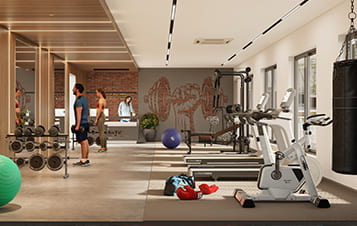 Clubhouse with fully equipped GYM