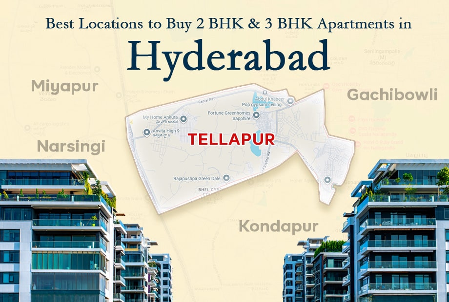 Best Locations to Buy 2 BHK & 3 BHK Apartments in Hyderabad 