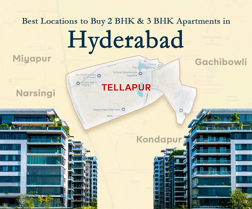 Best Locations to Buy 2 BHK & 3 BHK Apartments in Hyderabad
